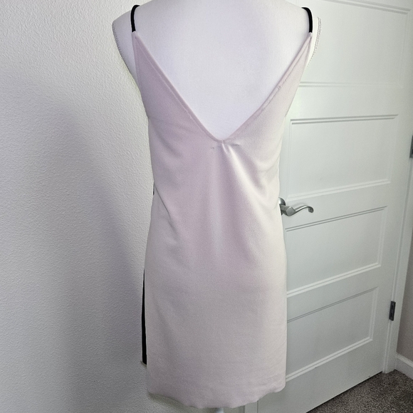 ZARA Pink, Black and White Block Dress Slip Dress, Size Small - Picture 4 of 9